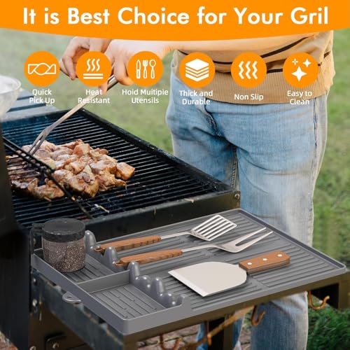 Silicone Griddle Tool Mat for Blackstone and Weber (2 Count)
