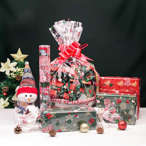 100 ft Christmas Cellophane Wrap Roll (291.67 Sq Ft)