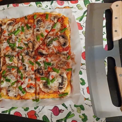 2 PCS 14 Inch Stainless Steel Pizza Cutter Rocker (2 Count)