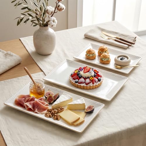 Ceramic Serving Platter Set (3 Count)