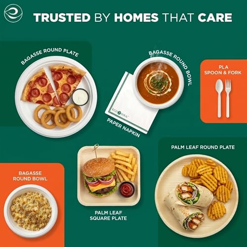 6 Inch Disposable Bagasse Paper Plates