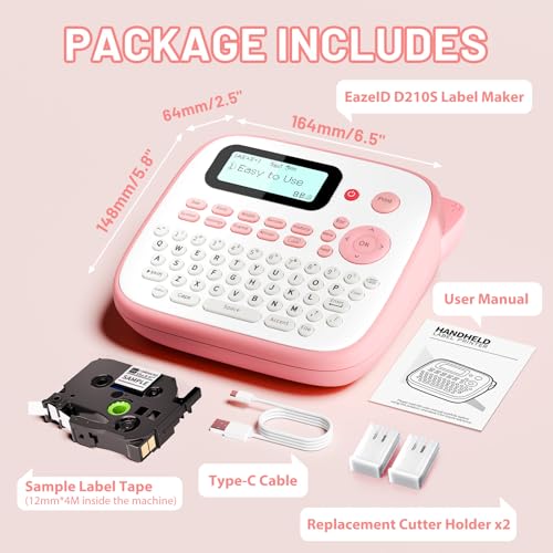 D210S Pink Label Maker Machine with