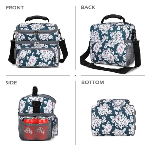 Double Layer Cooler Insulated Lunch Bag Adult Lunch Box Large Tote Bag for Men