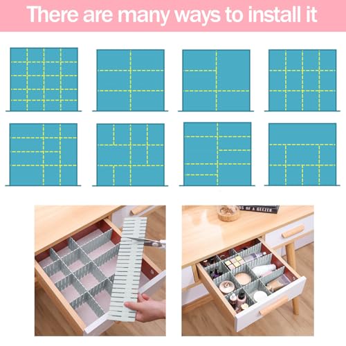 40Pcs Drawer Dividers