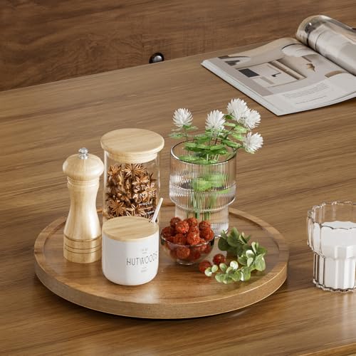 11'' Acacia Wood Lazy Susan Organizer for Table Top