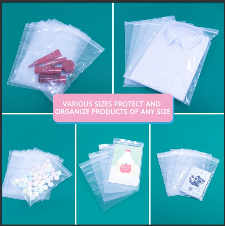 200 Pcs 13" x 15" Zip Bags (200 Count)
