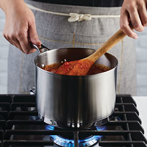 3 Ply Base Brushed Stainless Steel Sauce Pan