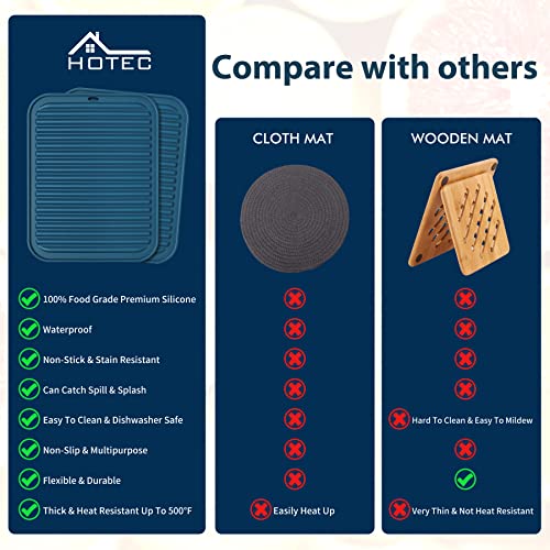 BPA Free Silicone Trivets for Hot pots and Pans (2 Count)