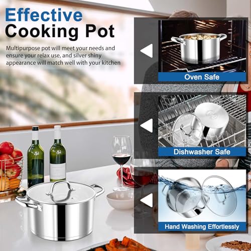 4 Quarts Stock Pot with Lid
