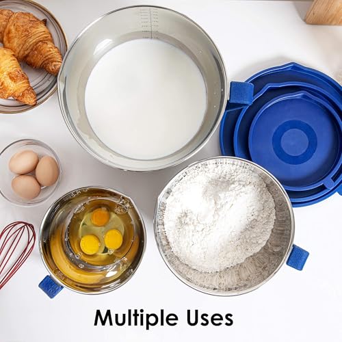 Stainless Steel Mixing Bowls Set with Lids