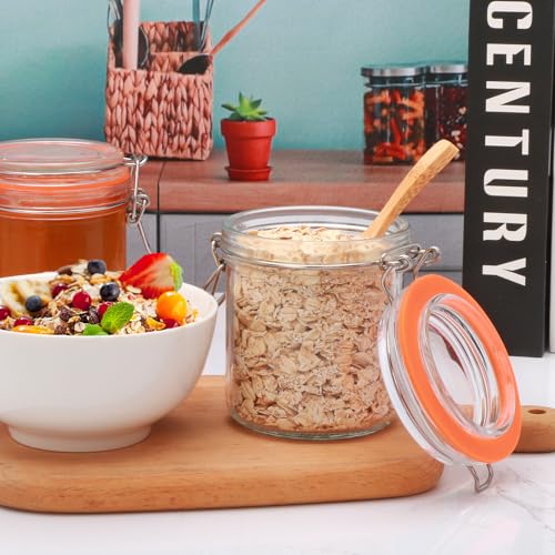 8 oz Glass Jars with Lids (8 Ounce)