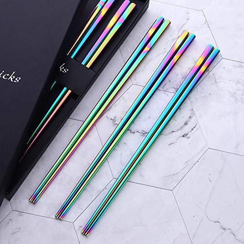 Rainbow Stainless Steel Chopsticks