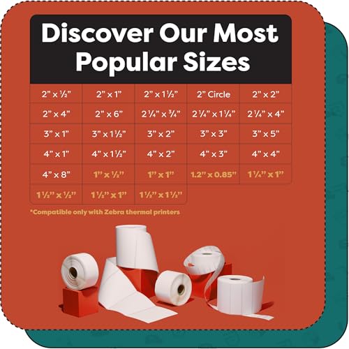 1.75" X 0.5" Direct Thermal Labels (12 Count)