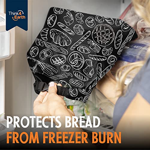 Premium Black Reusable Bread Bags for Homemade Bread