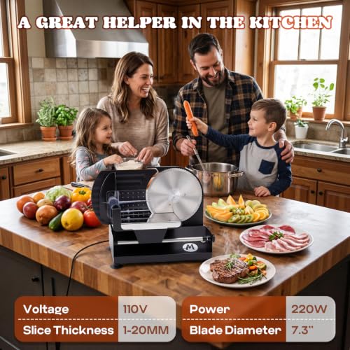 Electric Meat Slicer Deli Slicer 220W