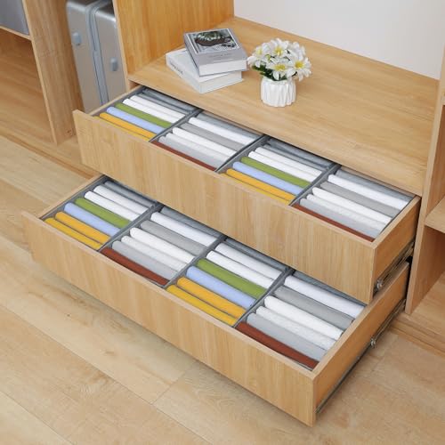 4 Pack Drawer Organizers for Clothing (4 Count)