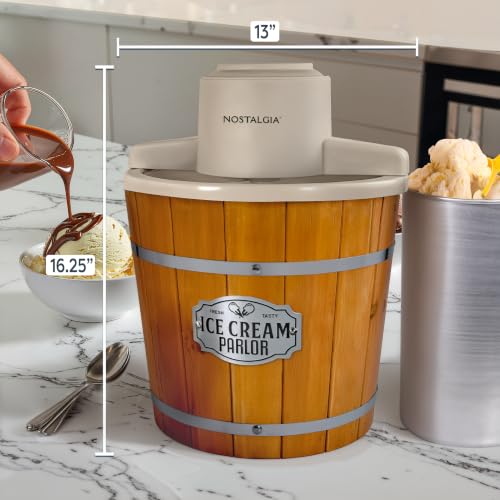 Electric Ice Cream Maker With 4 Qt Capacity