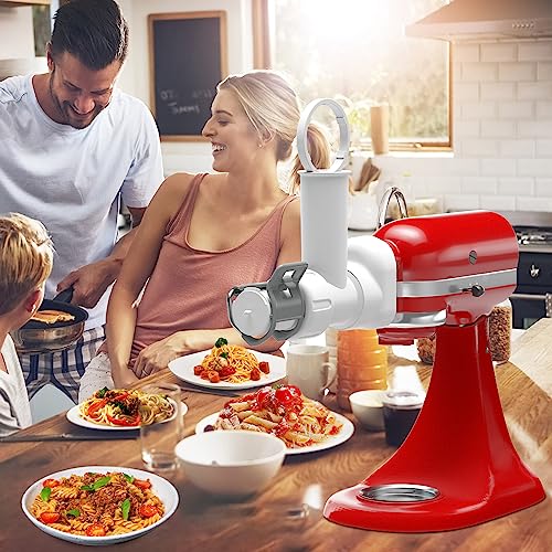 Pasta Maker Attachment for Kitchenaid Stand Mixer with 6 Different Shapes of Pasta Outlet (6 Count)