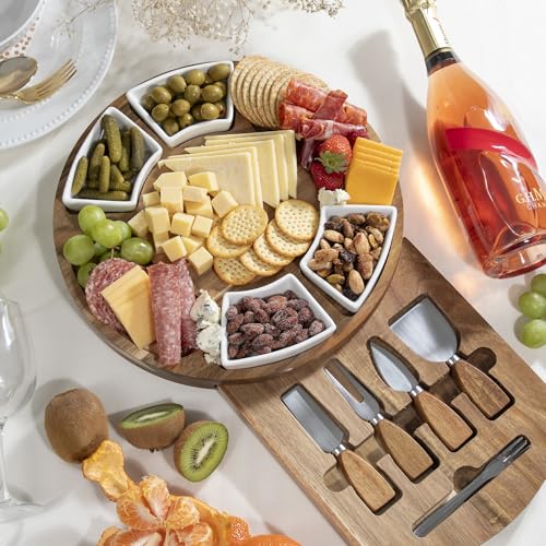 Acacia Cheese Board & Knife Set