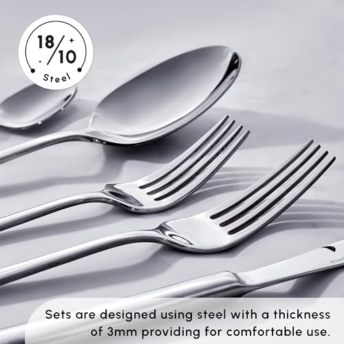 Tivoli 60 Pieces Cutlery Set for 12 Person (60 Count)