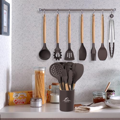Silicone Cooking Kitchen Utensils Set (17 Count)