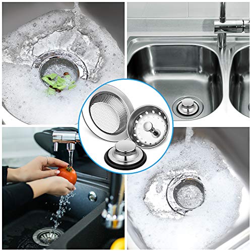 3 Pcs Sink Plug Stopper Disposal Drain Strainer (3 Count)