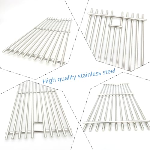 19-1/4" Stainless Steel 5 Cooking Grates Replacement Parts for Bull Angus 40" Grill 57568 57569 57568CE 57568AGA 57569CE Brahma Lion Premium L90000 57569CE 57569CE And Cal Flame Gas Grill 16517
