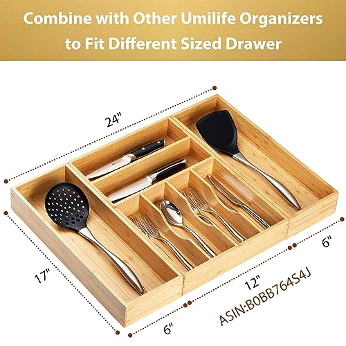 Bamboo Kitchen Utensils Organizer