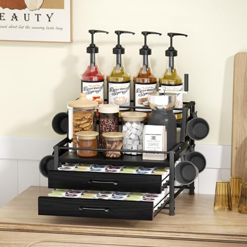 Coffee Syrup Rack Organizer