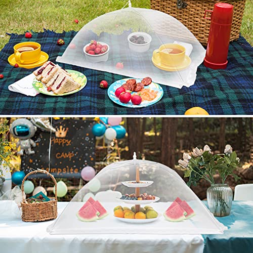 2 PCS Extra Large Food Covers Nets for Outside(40"X24")umbrella Mesh Screen Covers for Outside Pop