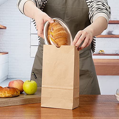 Bag Tek 6 LB Disposable Lunch Bags 100 Sturdy Take (100 Count)