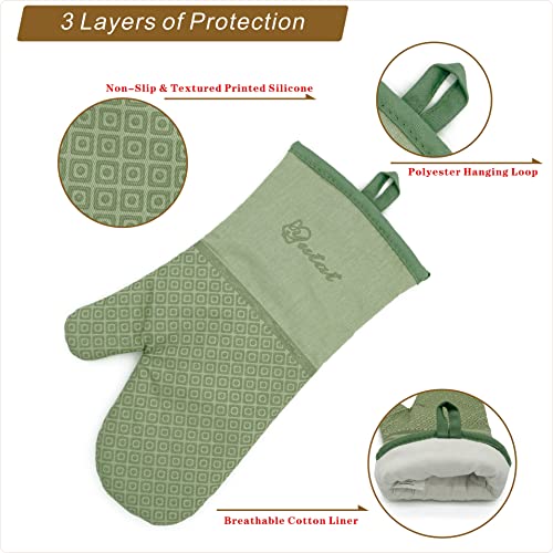 Silicone Oven Mitts (4 Count)