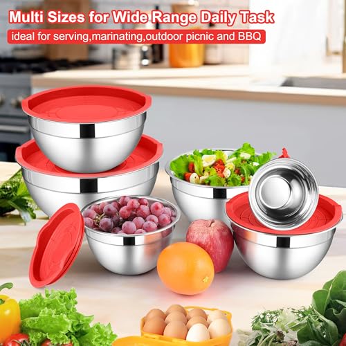 6 Pack Mixing Bowls Sets (6 Count)