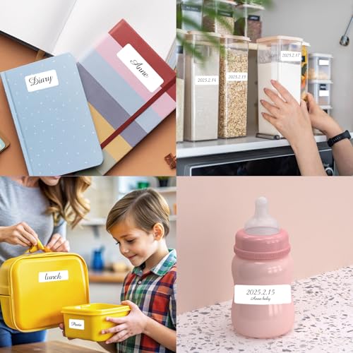 White Removable Labels