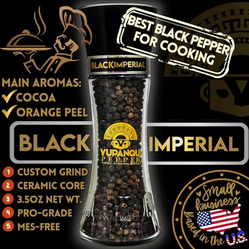 Black Pepper Grinder Manual 3.5oz Gourmet Black Peppercorn Grinder (3.5 Ounce)