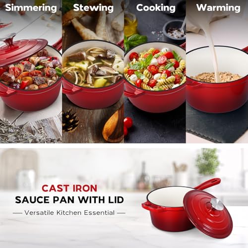 Enameled Cast Iron Sauce Pan
