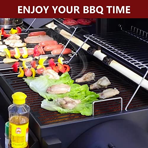 Grill Grates for Char Griller Replacement Parts Cast Iron Chargriller Cooking Grate 2121 2123 2222 2828 3001 3030 3725 4000 5050 5252 5650 9020 Charcoal Smoker Rack BBQ 19 3