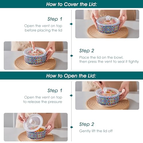 SIMI Serving Bowls with Lids (4 Count)