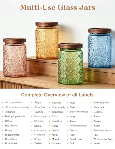 Glass Jar with Airtight Wood Lid
