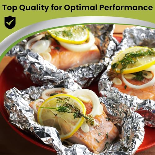 200 Pre Cut Aluminum Foil Sheets (200 Count)