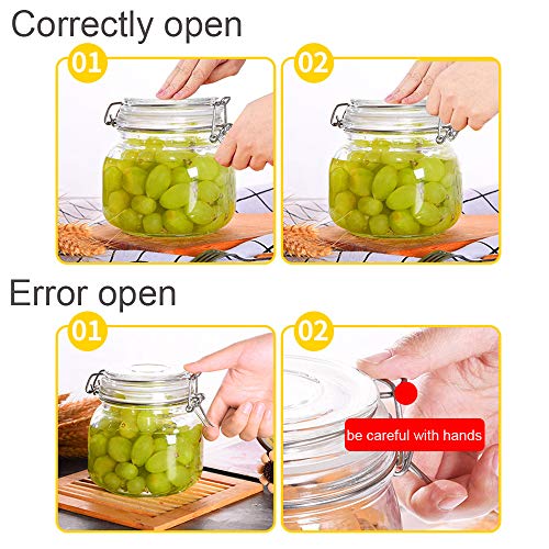 4 Pack Glass Canister Set (4 Count)