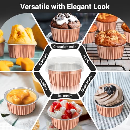 Rose Gold Cupcake Liners (120 Count)