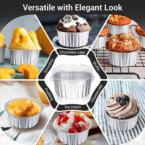 Disposable Foil Baking Cups (60 Count)
