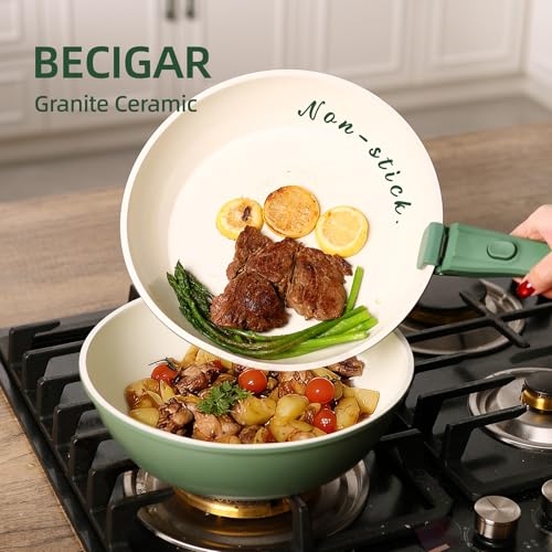 23pcs Ceramic Pots and Pans Set