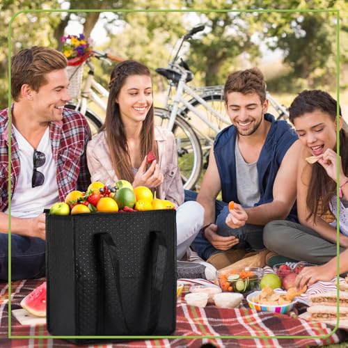 4 Pcs Insulated Grocery Bags Reusable (4 Count)