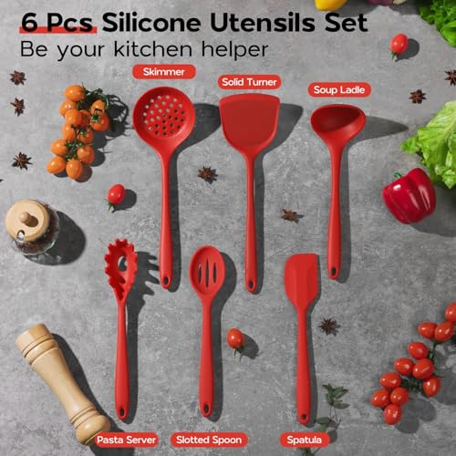 Silicone Cooking Utensils Set (6 Count)