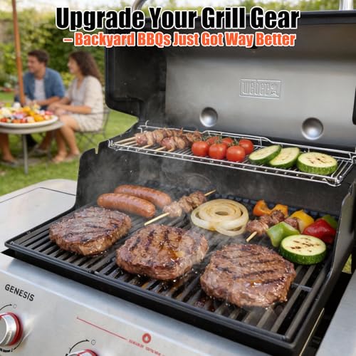 18.75 Inch Cast Iron Grill Grates for Weber Genesis II 300 Series
