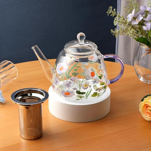 Heat Resistant Glass Teapot with Infuser