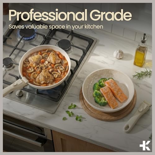 Bakken 17 Piece Ceramic Coated Aluminum Cookware Set (15 Count)