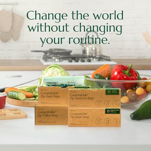 Compostable Zip Sandwich Bags (125 Count)